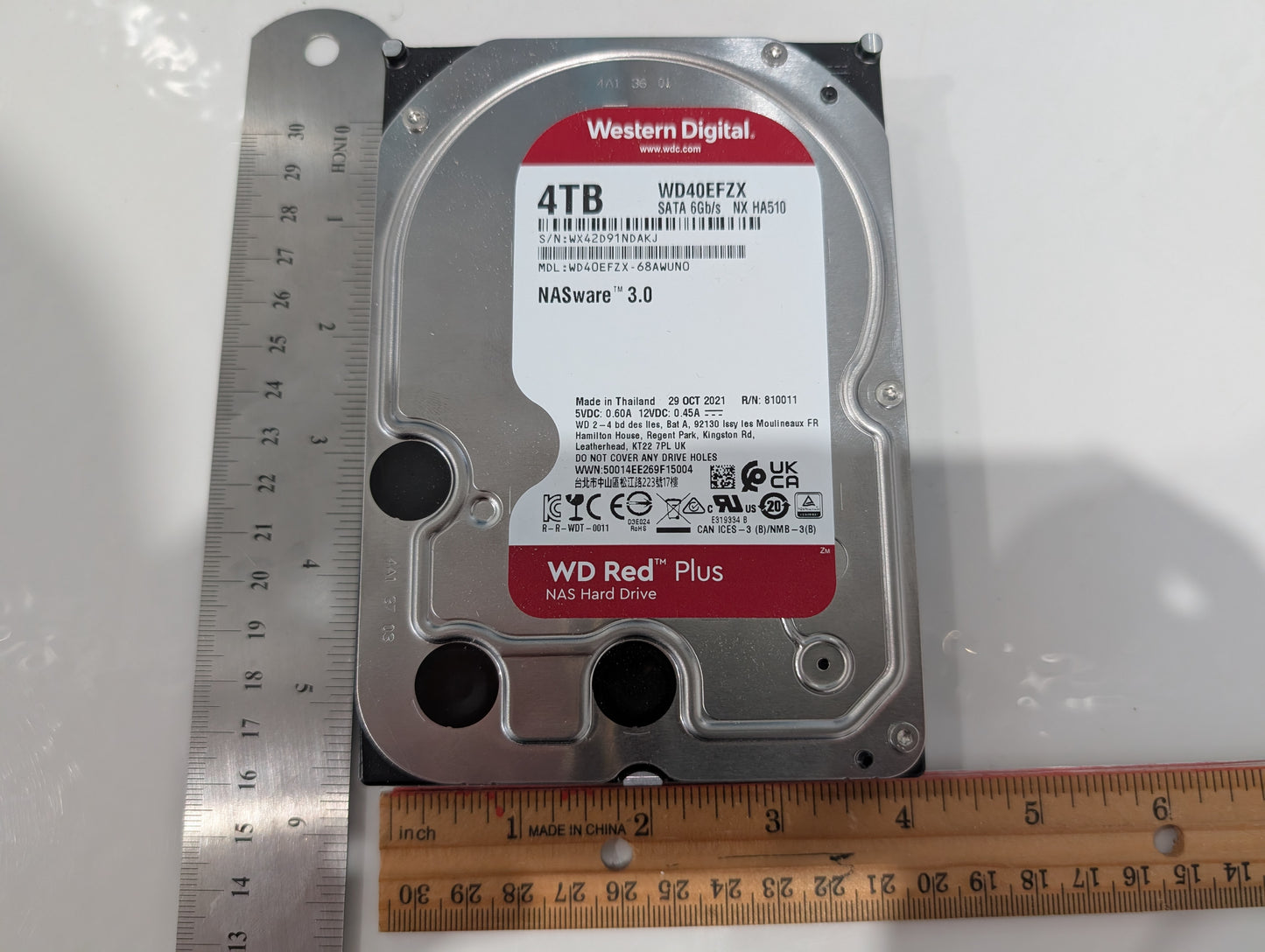 4TB Western Digital Red Plus (Used: 1485 Powered On Hours)