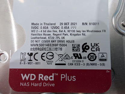 4TB Western Digital Red Plus (Used: 1485 Powered On Hours)