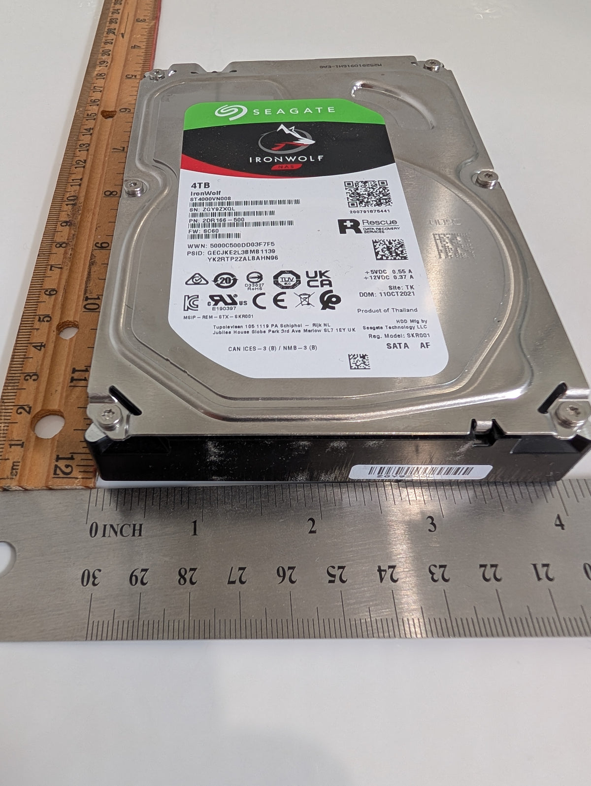 4TB Seagate IronWolf NAS Hard Drive (2709 Powered On Hours)