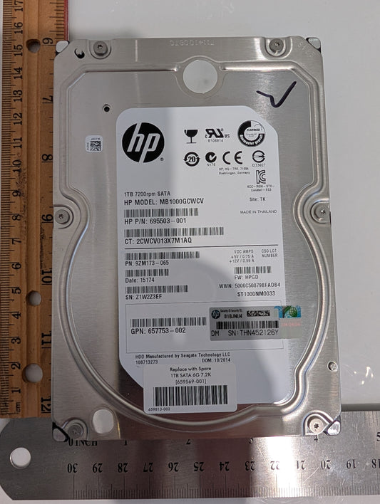 1TB Seagate Constellation ES.3 Enterprise Hard Drive (78 Powered On Hours)