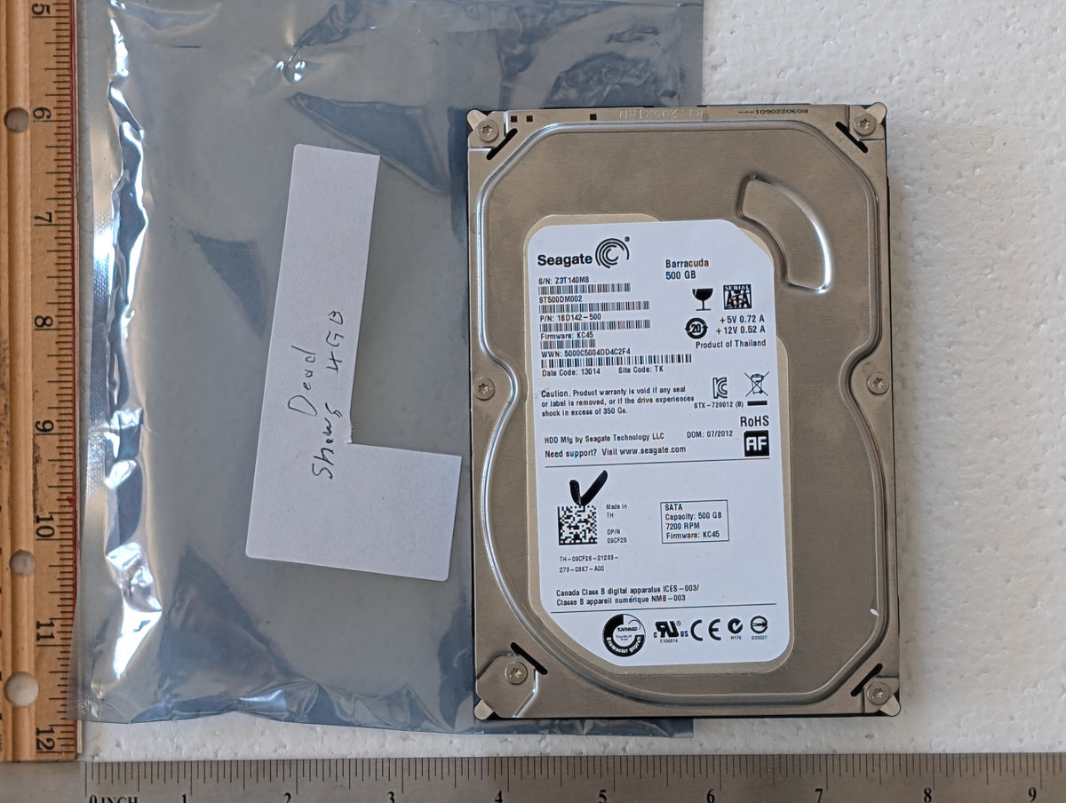 4.14GB Unknown manufacturer, ST_M13FQBL, (NOT WORKING FOR PARTS/SCRAP)