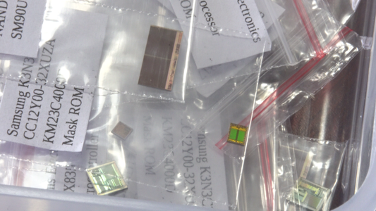 Microchip Silicon Dies - Random Sample of 5 Different Chips