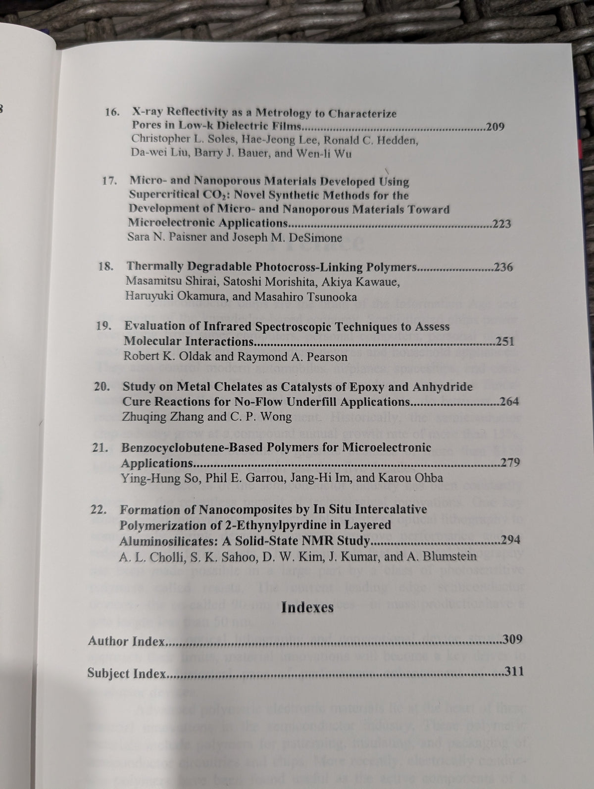 Polymers for Microelectronics and Nanoelectronics (ACS Symposium Series 874)