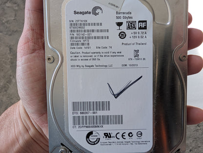 500GB Seagate, ST500DM002-1BD142, (smart_error_count=1)