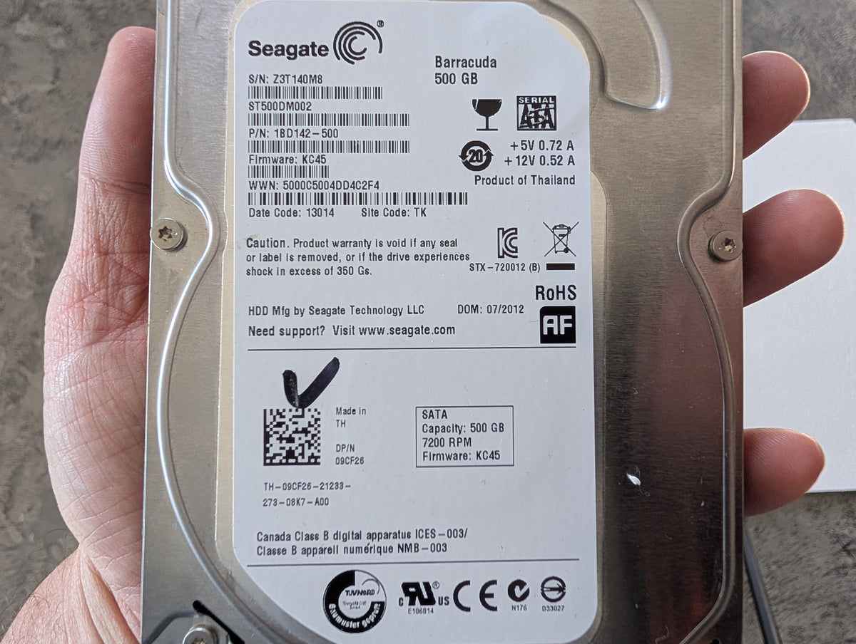 4.14GB Unknown manufacturer, ST_M13FQBL, (NOT WORKING FOR PARTS/SCRAP)